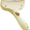 Pet Grooming Brush for Shedding, Self-Cleaning Tool for...