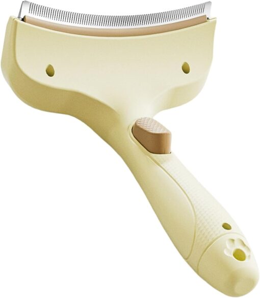 Pet Grooming Brush for Shedding, Self-Cleaning Tool for...
