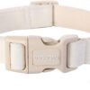 DOGWONG Cotton Hemp Dog Collar, Heavy-Duty White Dog Collar...