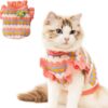 Small Dog Sweater, Knitted Tulip Cat Sweater, Warm Thick...