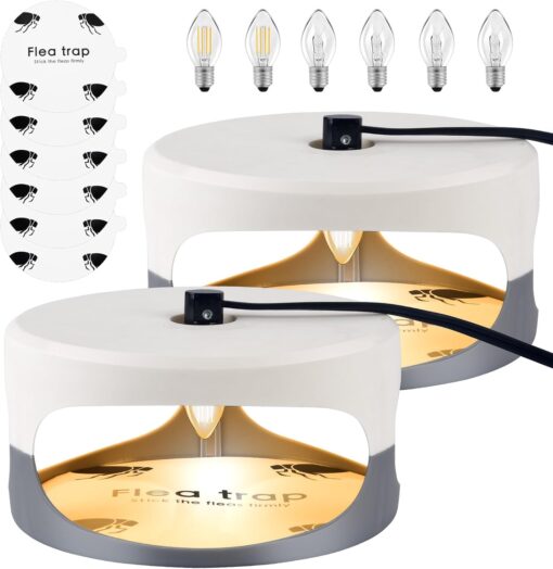 Flea Trap 2 Packs – Premium Flea Traps for Inside Your...