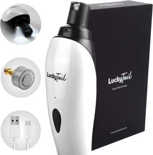 LuckyTail Pet Nail Grinder for Dogs and Cats – Super...