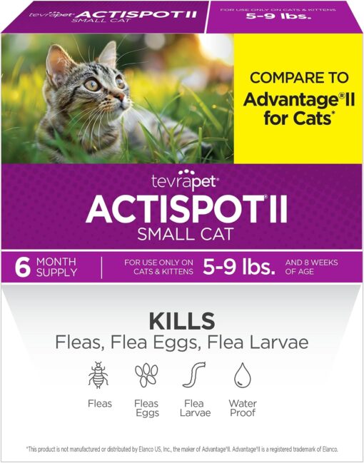 TevraPet Actispot II Flea Treatment for Small and Medium...