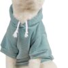 QWEENIE Basic Dog & Cat Hoodie, Warm Jacket –...