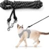 Extra Long Cat Leash for Yard, 9M/30FT Lightweight Outdoor...