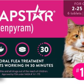 Capstar (nitenpyram) Cat Flea Treatment, Fast-Acting Oral...