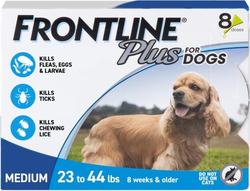 FRONTLINE Plus Flea & Tick Spot Treatment for Medium...