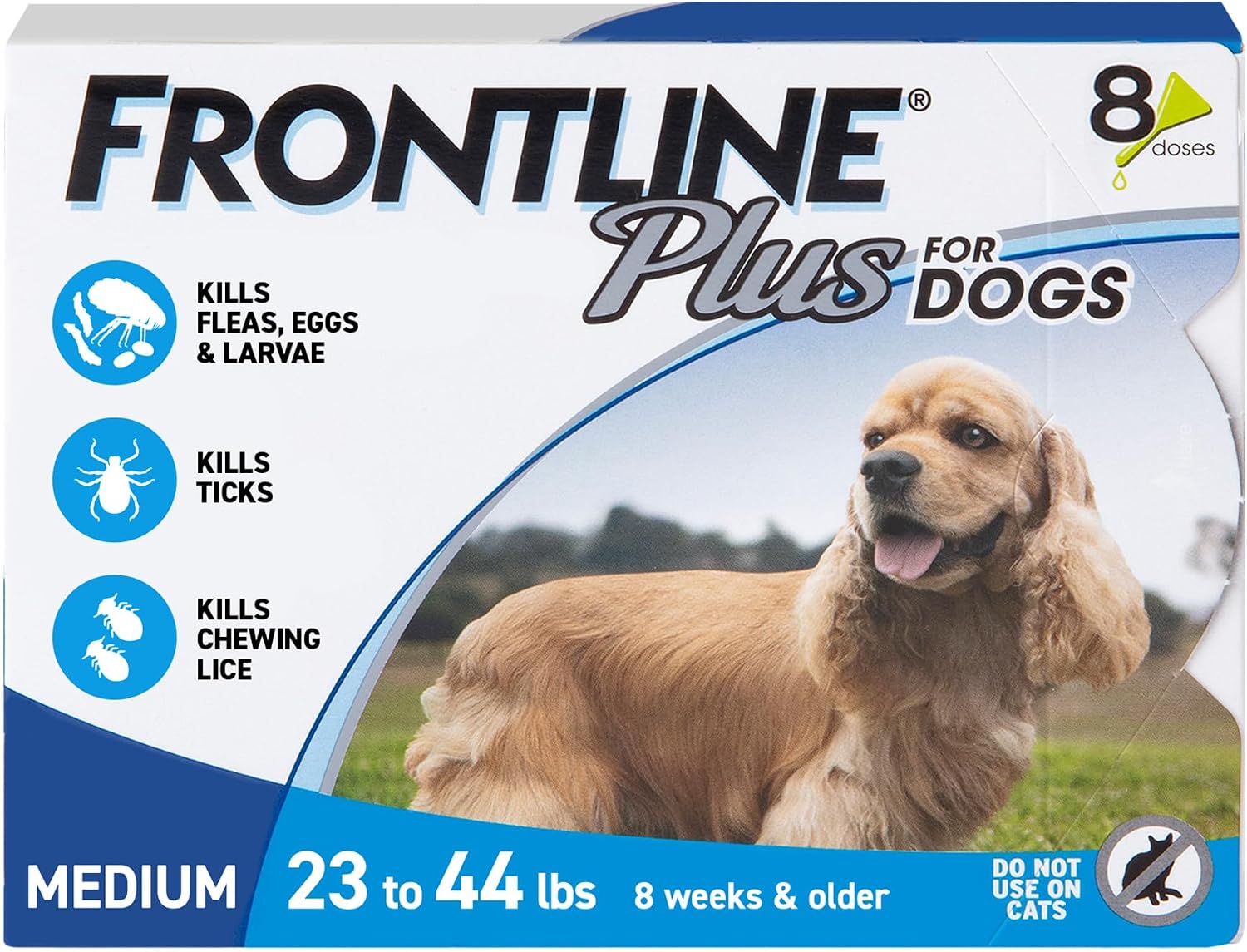 FRONTLINE Plus Flea & Tick Spot Treatment for Medium...