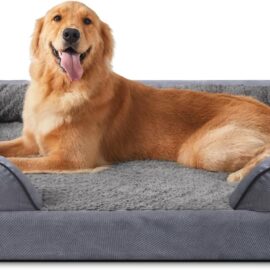 INVENHO Orthopedic Dog Bed – XL Washable Dog Sofa...