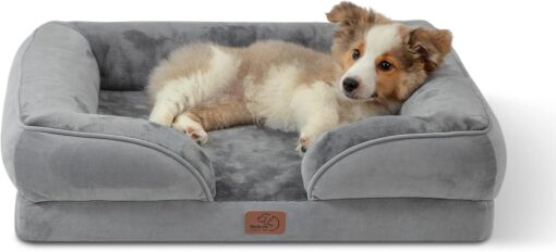 Bedsure Orthopedic Dog Bed for Medium Dogs – Waterproof...