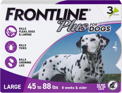 FRONTLINE Plus Flea & Tick Spot Treatment for Large...