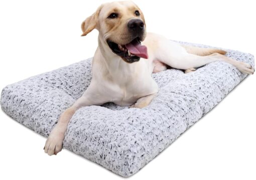 KSIIA Washable Dog Bed Deluxe Plush Dog Crate Beds Comfy...