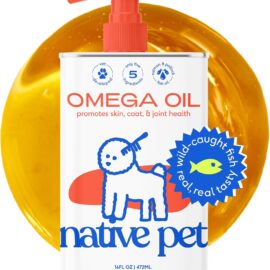 Native Pet Omega 3 Fish Oil for Dogs & Cats –...