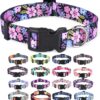 Dog Collar with Bohemia Floral Tribal Geometric Patterns...