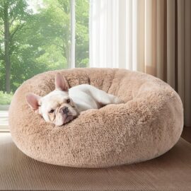 Bedsure Calming Dog Bed for Medium Dogs – Donut Washable... Bedsure Calming Dog Bed for Medium Dogs – Donut Washable...