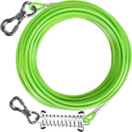 Tresbro Dog Tie Out Cable 50FT, Heavy Duty Runner Cable... Tresbro Dog Tie Out Cable 50FT, Heavy Duty Runner Cable...