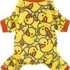 Fitwarm Funny Duck Dog Pajamas, Dog Winter Clothes for Small...