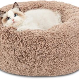 Bedsure Calming Cat Beds for Indoor Cats – Small Cat... Bedsure Calming Cat Beds for Indoor Cats – Small Cat...