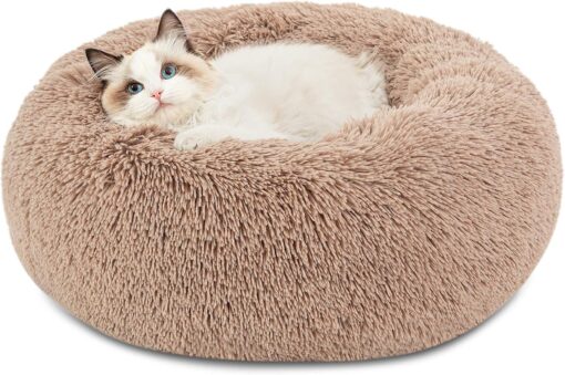 Bedsure Calming Cat Beds for Indoor Cats – Small Cat...