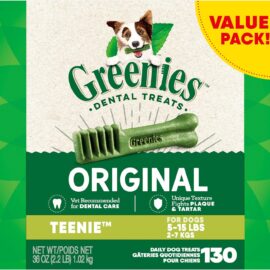 Greenies Original Teenie Natural Dental Care Dog Treats,... Greenies Original Teenie Natural Dental Care Dog Treats,...