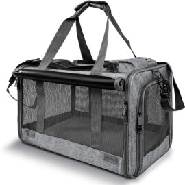 Pet Carrier for Large Cats, Soft-Sided Cat Carrier for Medium...
