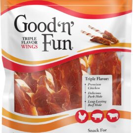 Good ‘n’ Fun Triple Flavor Wings Chews for All Dogs,... Good ‘n’ Fun Triple Flavor Wings Chews for All Dogs,...