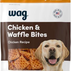 Amazon Brand – Wag Dog Treats Chicken and Waffle Bites... Amazon Brand – Wag Dog Treats Chicken and Waffle Bites...