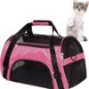 MuchL Cat Carrier for Cats Soft-Sided Travel Pat Carrier...