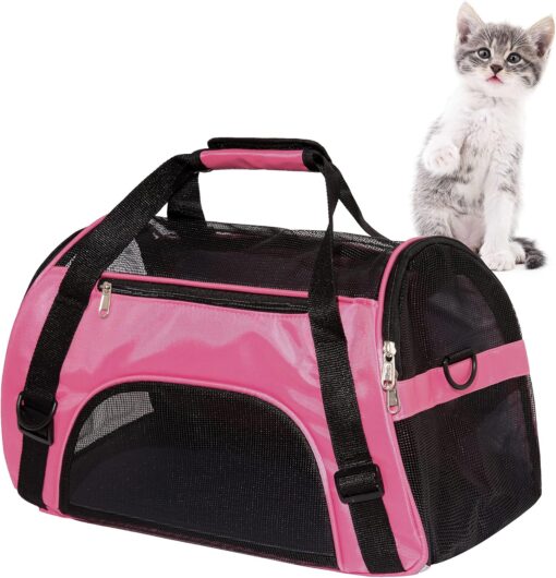 MuchL Cat Carrier for Cats Soft-Sided Travel Pat Carrier...