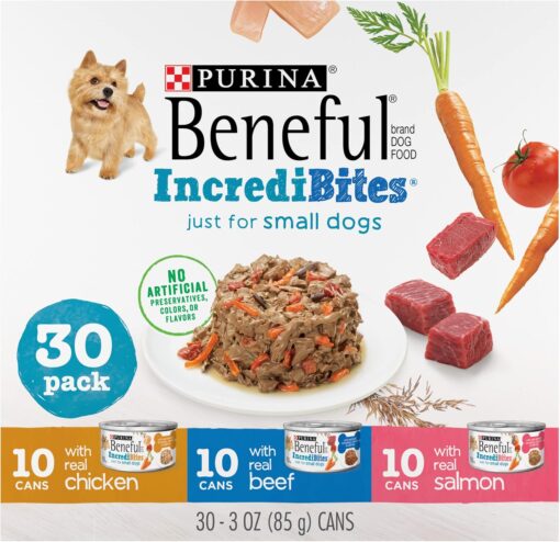 Purina Beneful Small Breed Wet Dog Food Variety Pack, IncrediBites...