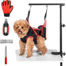 Dog Grooming Arm with Clamp & Pet Grooming Hammock... Dog Grooming Arm with Clamp & Pet Grooming Hammock...