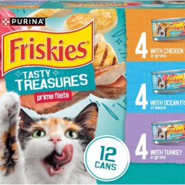 Purina Friskies Wet Cat Food Variety Pack, Tasty Treasures...