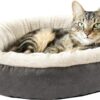 Love’s cabin Round Donut Cat and Dog Cushion Bed,...
