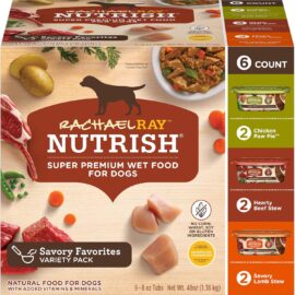 Rachael Ray Nutrish Natural Premium Wet Dog Food, Savory...