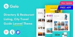 Golo Theme v1.6.4 – Directory & Listing, City Travel Guide Websites