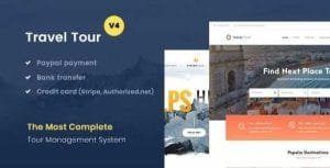 Travel Tour Booking WordPress Theme GPL v1.7.2 – TravelWP