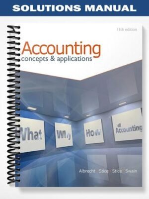 Solutions Manual for Accounting Concepts and Applications 11th Edition by Albrecht