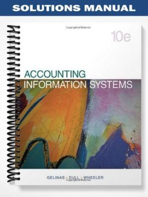Solutions Manual for Accounting Information Systems 10th Edition by Gelinas