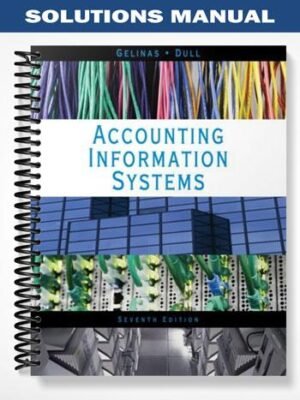 Solutions Manual for Accounting Information Systems 7th Edition by Gelinas