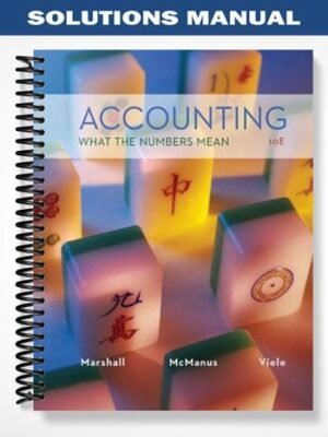 Solutions Manual for Accounting What the Numbers Mean 10th Edition by Marshall