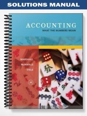 Solutions Manual for Accounting What the Numbers Mean 8th Edition by Marshall