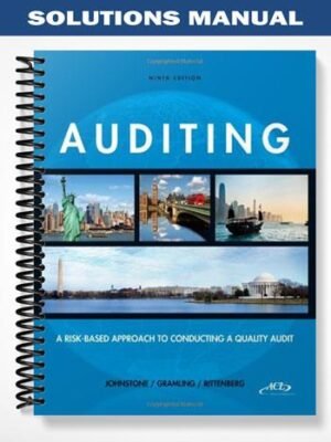 Solutions Manual for Auditing A Risk-Based Approach to Conducting a Quality Audit 9th Edition by Johnstone