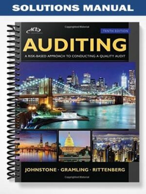 Solutions Manual for Auditing A Risk Based-Approach to Conducting a Quality Audit 10th Edition by Johnstone