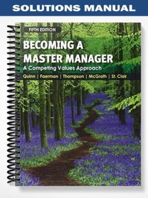 Solutions Manual for Becoming a Master Manager A Competing Values Approach 5th Edition by Quinn
