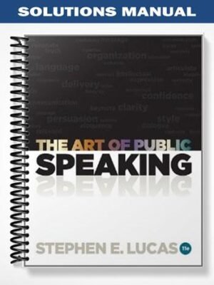 Solutions Manual for The Art of Public Speaking 11th Edition by Stephen Lucas