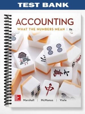 Test Bank for Accounting What the Numbers Mean 11th Edition by Marshall
