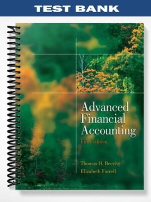Test Bank for Advanced Financial Accounting 5th Edition by Beechy