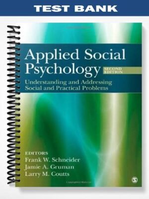 TestBankforAppliedSocialPsychologyUnderstandingandAddressingSocialandPracticalProblems2ndEditionbySchneider