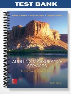 Test Bank for Auditing and Assurance Services A Systematic Approach 10th Editiom by Messier