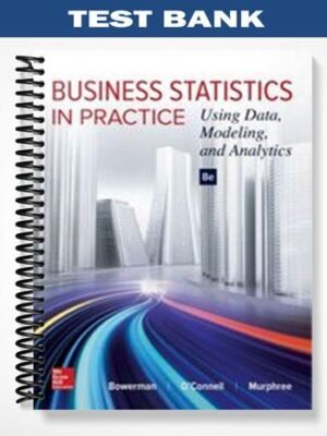 Test Bank for Business Statistics in Practice 8th Edition by Bowerman